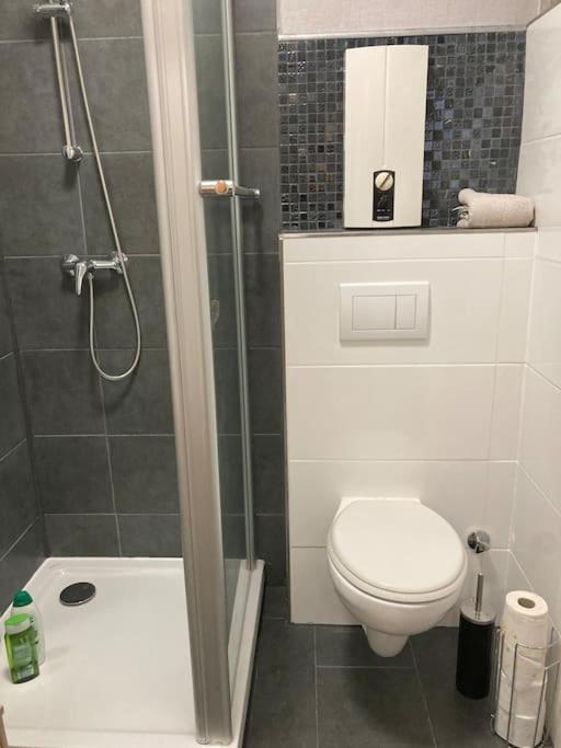 Toll Apartment Am Rhein Netflix Internet 1000 Mbits, Free Parking Duisburg Buitenkant foto